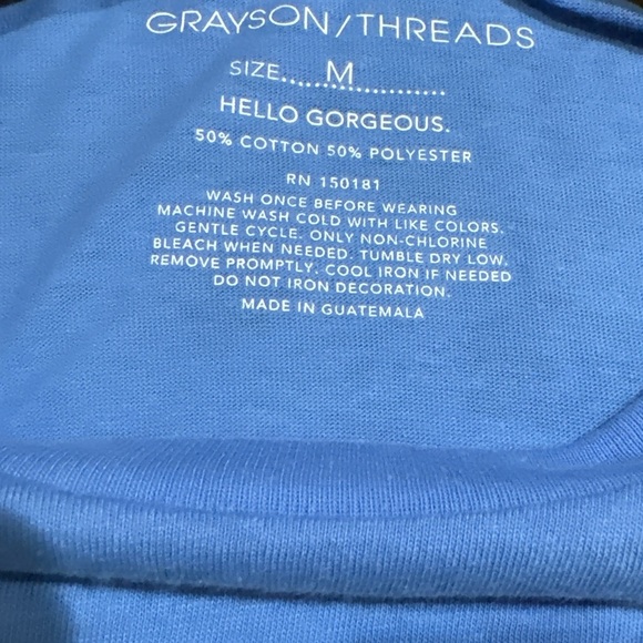 Grayson Threads - Tee Shirt M Blue - Picture 3 of 6